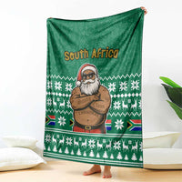 South Africa Christmas Blanket Christmas Santa Claus Tattoo - Wonder Print Shop