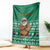 South Africa Christmas Blanket Christmas Santa Claus Tattoo - Wonder Print Shop
