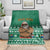 South Africa Christmas Blanket Christmas Santa Claus Tattoo - Wonder Print Shop