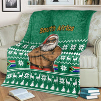 South Africa Christmas Blanket Christmas Santa Claus Tattoo - Wonder Print Shop