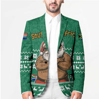 South Africa Christmas Blazer Christmas Santa Claus Tattoo - Wonder Print Shop
