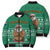 South Africa Christmas Bomber Puffer Jacket Christmas Santa Claus Tattoo - Wonder Print Shop