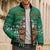 South Africa Christmas Bomber Puffer Jacket Christmas Santa Claus Tattoo - Wonder Print Shop
