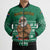 South Africa Christmas Bomber Puffer Jacket Christmas Santa Claus Tattoo - Wonder Print Shop