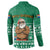 South Africa Christmas Button Sweatshirt Christmas Santa Claus Tattoo - Wonder Print Shop