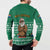 South Africa Christmas Button Sweatshirt Christmas Santa Claus Tattoo - Wonder Print Shop