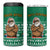 South Africa Christmas 4 in 1 Can Cooler Tumbler Christmas Santa Claus Tattoo - Wonder Print Shop