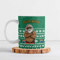 South Africa Christmas Ceramic Mug Christmas Santa Claus Tattoo - Wonder Print Shop
