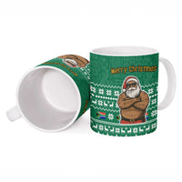 South Africa Christmas Ceramic Mug Christmas Santa Claus Tattoo - Wonder Print Shop