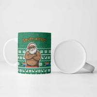 South Africa Christmas Ceramic Mug Christmas Santa Claus Tattoo - Wonder Print Shop