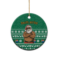 South Africa Christmas Ceramic Ornament Christmas Santa Claus Tattoo - Wonder Print Shop