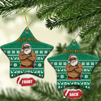 South Africa Christmas Ceramic Ornament Christmas Santa Claus Tattoo - Wonder Print Shop