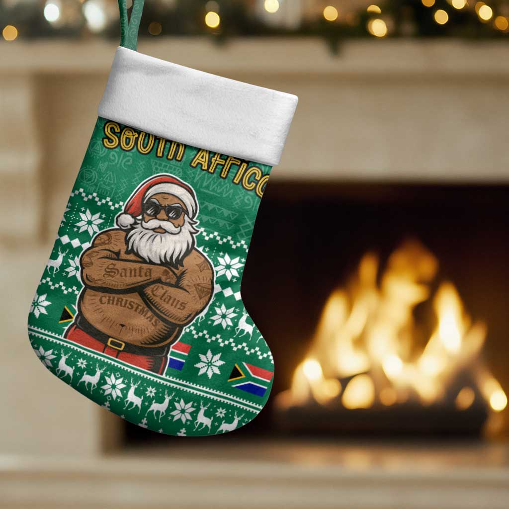 South Africa Christmas Stocking Christmas Santa Claus Tattoo - Wonder Print Shop
