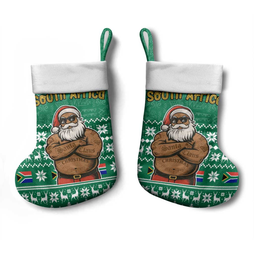 South Africa Christmas Stocking Christmas Santa Claus Tattoo - Wonder Print Shop