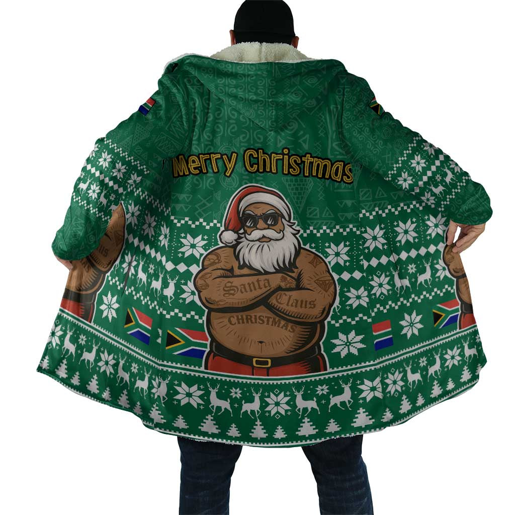 South Africa Christmas Cloak Christmas Santa Claus Tattoo - Wonder Print Shop
