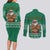 South Africa Christmas Couples Matching Long Sleeve Bodycon Dress and Long Sleeve Button Shirt Christmas Santa Claus Tattoo - Wonder Print Shop