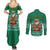 South Africa Christmas Couples Matching Summer Maxi Dress and Long Sleeve Button Shirt Christmas Santa Claus Tattoo - Wonder Print Shop