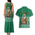 South Africa Christmas Couples Matching Tank Maxi Dress and Hawaiian Shirt Christmas Santa Claus Tattoo - Wonder Print Shop