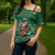 South Africa Christmas Cross Shoulder Shirt Christmas Santa Claus Tattoo - Wonder Print Shop