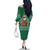South Africa Christmas Family Matching Off The Shoulder Long Sleeve Dress and Hawaiian Shirt Christmas Santa Claus Tattoo - Wonder Print Shop