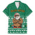 South Africa Christmas Family Matching Off Shoulder Short Dress and Hawaiian Shirt Christmas Santa Claus Tattoo - Wonder Print Shop