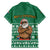 South Africa Christmas Family Matching Off Shoulder Short Dress and Hawaiian Shirt Christmas Santa Claus Tattoo - Wonder Print Shop
