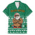 South Africa Christmas Family Matching Short Sleeve Bodycon Dress and Hawaiian Shirt Christmas Santa Claus Tattoo - Wonder Print Shop