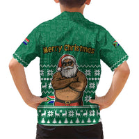 South Africa Christmas Hawaiian Shirt Christmas Santa Claus Tattoo - Wonder Print Shop