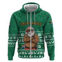 South Africa Christmas Hoodie Christmas Santa Claus Tattoo - Wonder Print Shop