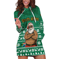 South Africa Christmas Hoodie Dress Christmas Santa Claus Tattoo - Wonder Print Shop