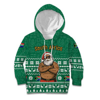 South Africa Christmas Kid Hoodie Christmas Santa Claus Tattoo - Wonder Print Shop