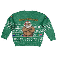 South Africa Christmas Kid Ugly Christmas Sweater Christmas Santa Claus Tattoo - Wonder Print Shop