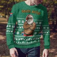 South Africa Christmas Ugly Christmas Sweater Christmas Santa Claus Tattoo - Wonder Print Shop