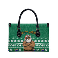 South Africa Christmas Leather Bag Christmas Santa Claus Tattoo - Wonder Print Shop