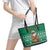 South Africa Christmas Leather Tote Bag Christmas Santa Claus Tattoo - Wonder Print Shop
