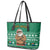 South Africa Christmas Leather Tote Bag Christmas Santa Claus Tattoo - Wonder Print Shop