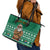 South Africa Christmas Leather Tote Bag Christmas Santa Claus Tattoo - Wonder Print Shop