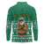 South Africa Christmas Long Sleeve Polo Shirt Christmas Santa Claus Tattoo - Wonder Print Shop