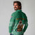 South Africa Christmas Long Sleeve Polo Shirt Christmas Santa Claus Tattoo - Wonder Print Shop