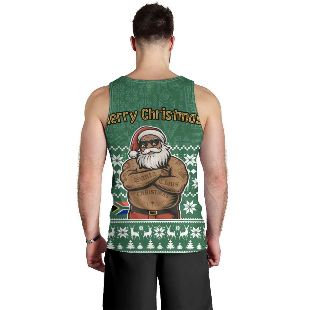 South Africa Christmas Men Tank Top Christmas Santa Claus Tattoo - Wonder Print Shop