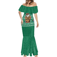 South Africa Christmas Mermaid Dress Christmas Santa Claus Tattoo - Wonder Print Shop