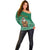 South Africa Christmas Off Shoulder Sweater Christmas Santa Claus Tattoo - Wonder Print Shop