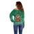 South Africa Christmas Off Shoulder Sweater Christmas Santa Claus Tattoo - Wonder Print Shop