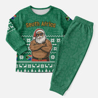 South Africa Christmas Pajama Set Christmas Santa Claus Tattoo - Wonder Print Shop