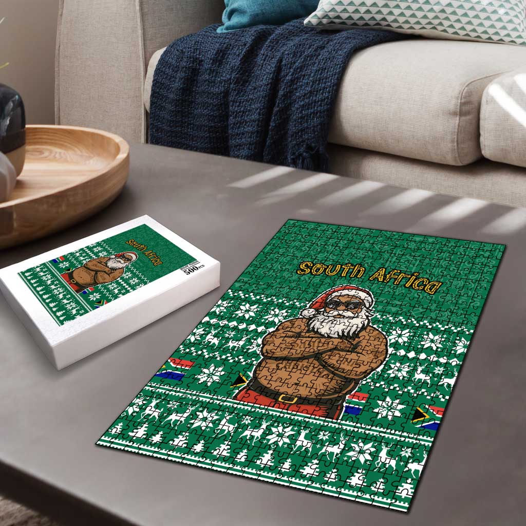 South Africa Christmas Puzzle Christmas Santa Claus Tattoo - Wonder Print Shop