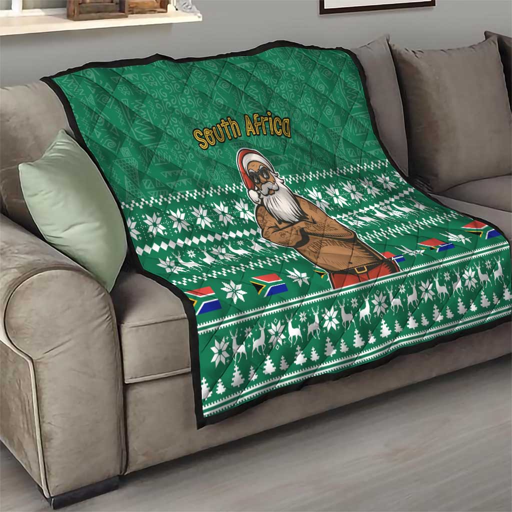 South Africa Christmas Quilt Christmas Santa Claus Tattoo - Wonder Print Shop