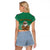 South Africa Christmas Raglan Cropped T Shirt Christmas Santa Claus Tattoo - Wonder Print Shop