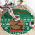 South Africa Christmas Round Carpet Christmas Santa Claus Tattoo - Wonder Print Shop