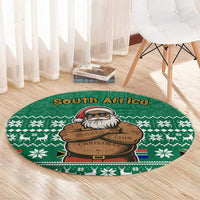 South Africa Christmas Round Carpet Christmas Santa Claus Tattoo - Wonder Print Shop