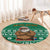 South Africa Christmas Round Carpet Christmas Santa Claus Tattoo - Wonder Print Shop
